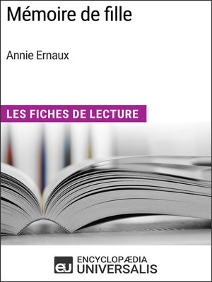 cover image of Mémoire de fille d'Annie Ernaux